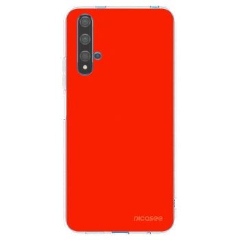 Picasee silikonska prozirna maskica za Huawei Nova 5T - Maranello Red