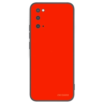 Picasee crna silikonska maskica za Samsung Galaxy S20 G980F - Maranello Red