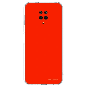 Picasee silikonska prozirna maskica za Xiaomi Redmi Note 9 Pro - Maranello Red