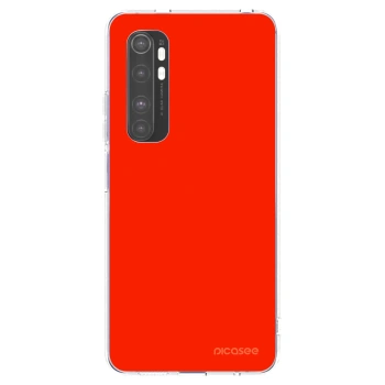 Picasee silikonska prozirna maskica za Xiaomi Mi Note 10 Lite - Maranello Red