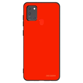 Picasee crna silikonska maskica za Samsung Galaxy A21s - Maranello Red