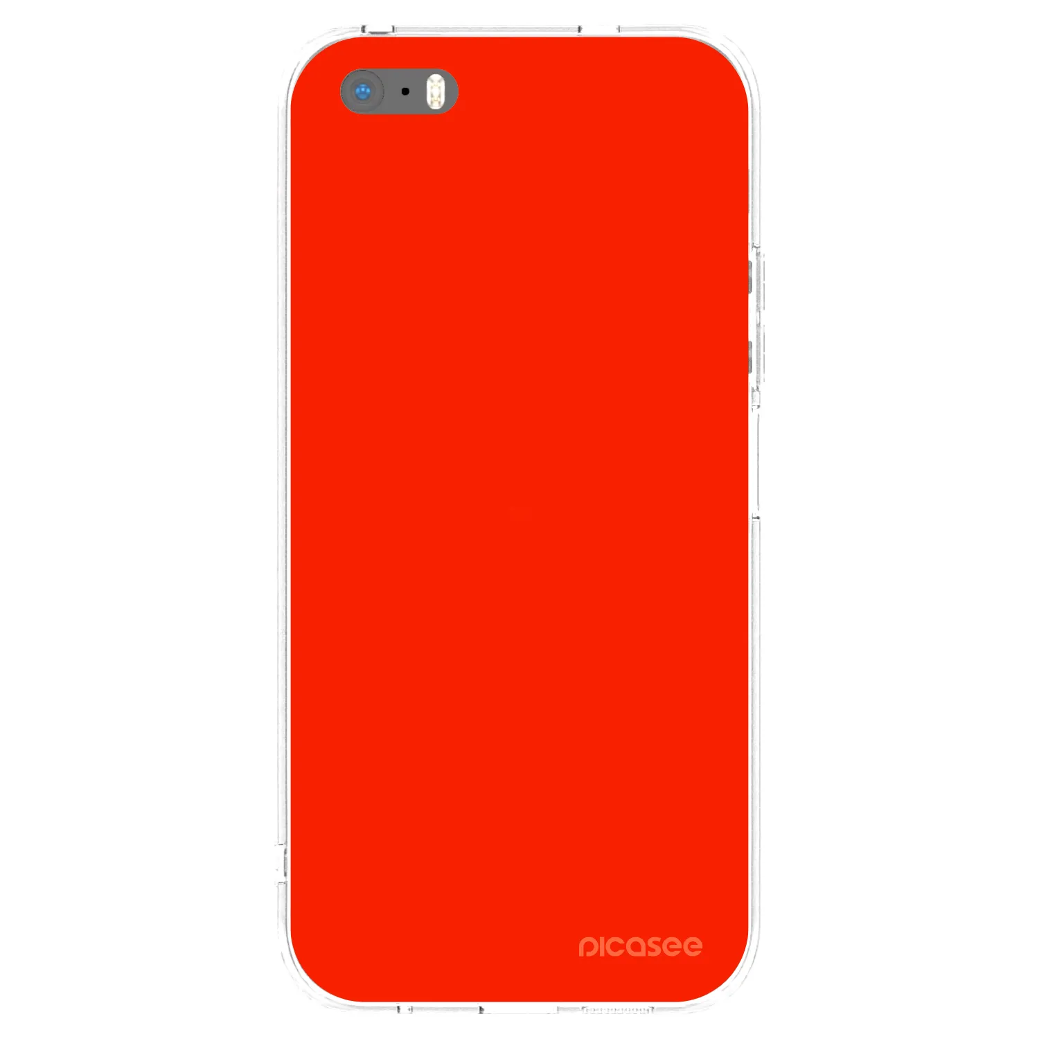 Picasee silikonska prozirna maskica za Apple iPhone 5/5S/SE - Maranello Red