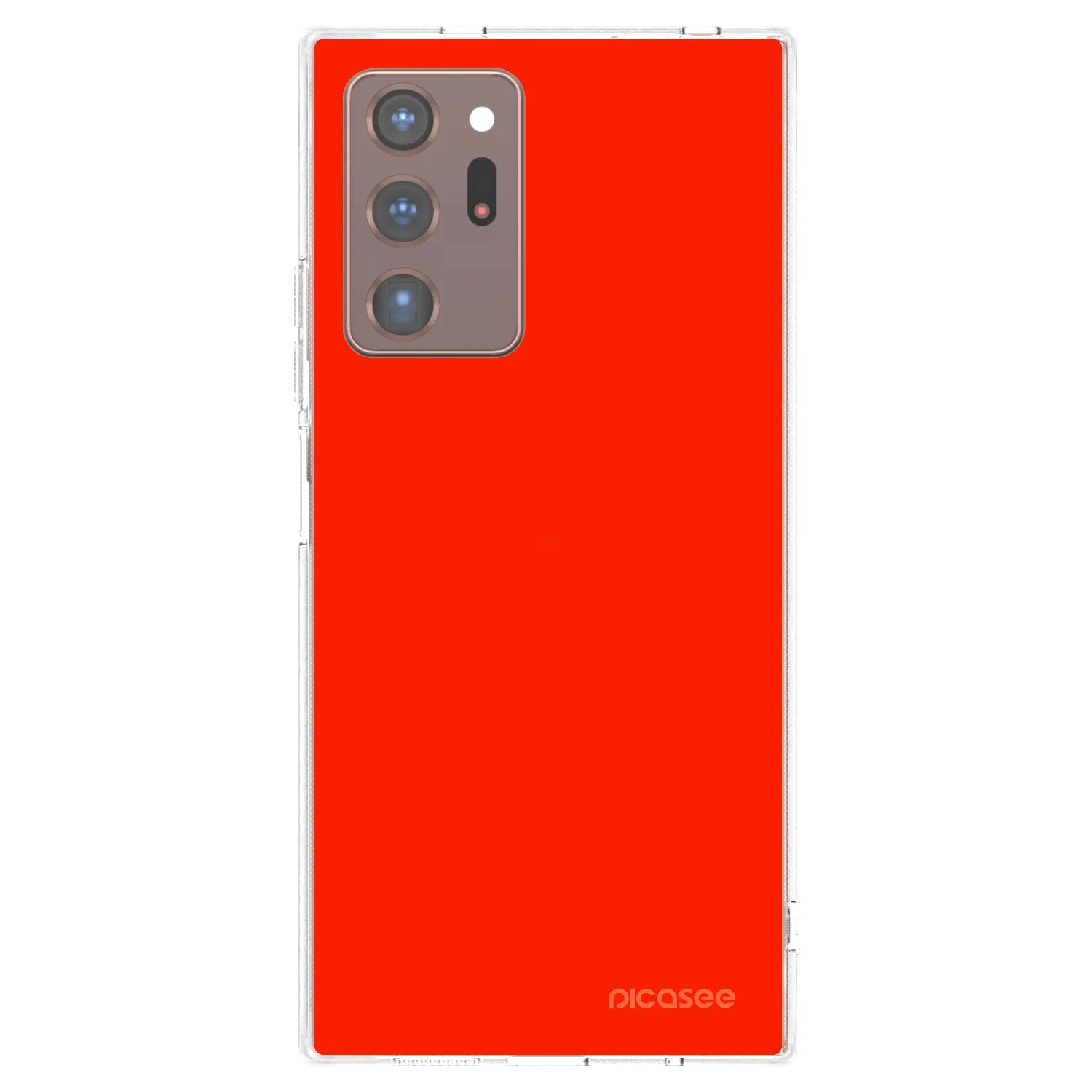 Picasee silikonska prozirna maskica za Samsung Galaxy Note 20 Ultra - Maranello Red