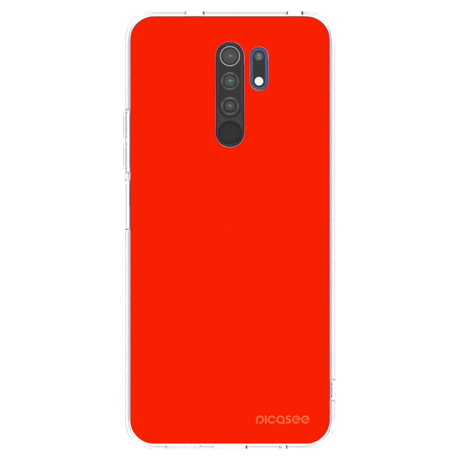 Picasee silikonska prozirna maskica za Xiaomi Redmi 9 - Maranello Red