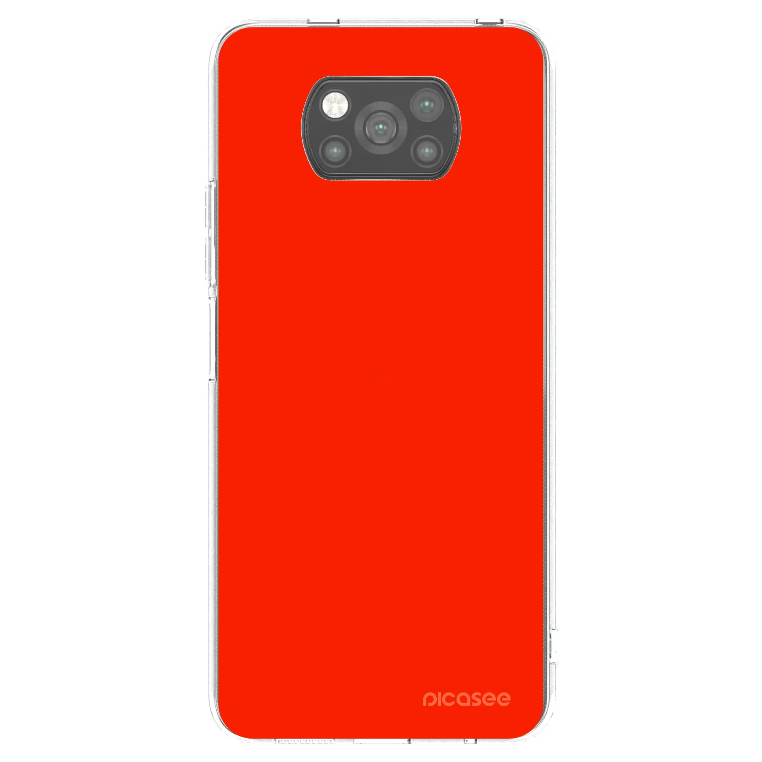 Picasee crna silikonska maskica za Xiaomi Poco X3 - Maranello Red