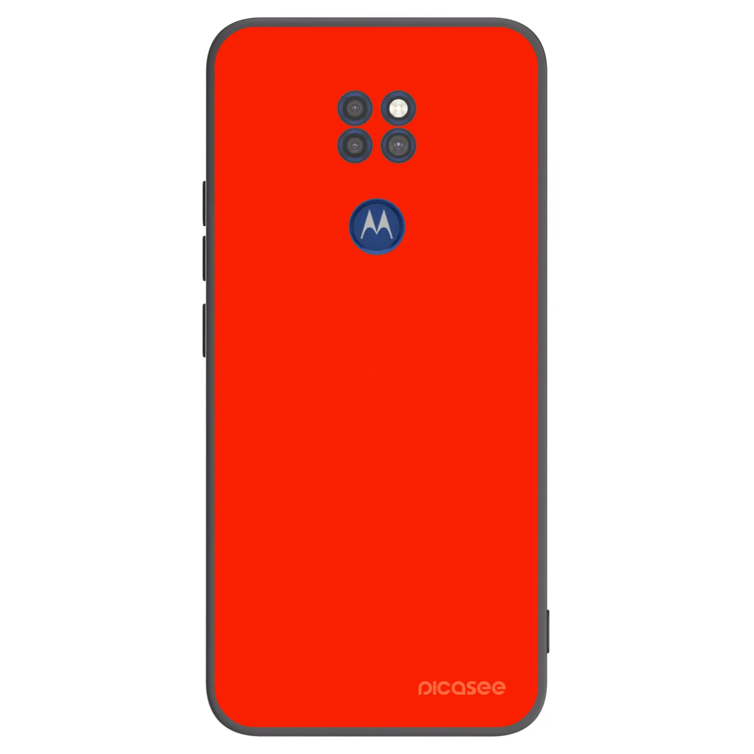 Picasee crna silikonska maskica za Motorola Moto G9 Play - Maranello Red