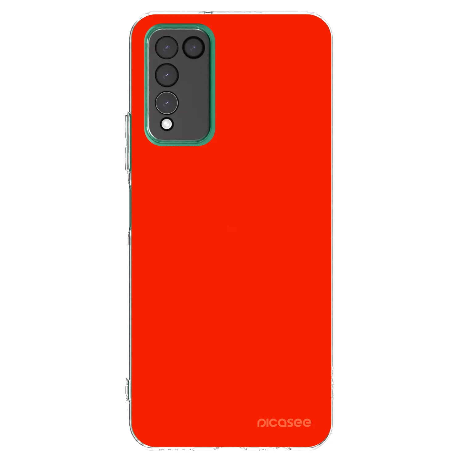 Picasee silikonska prozirna maskica za Honor 10X Lite - Maranello Red