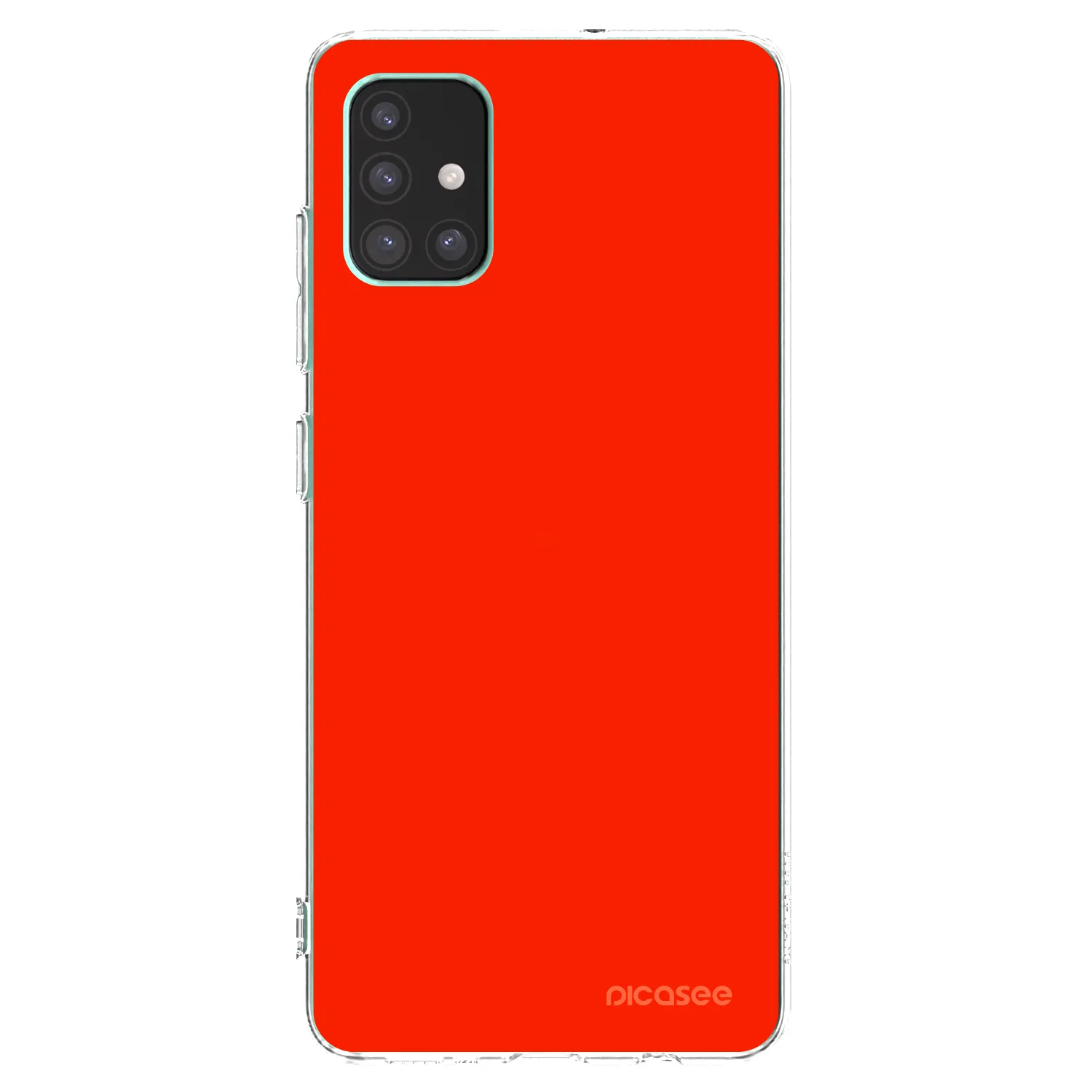Picasee silikonska prozirna maskica za Samsung Galaxy M51 M515F - Maranello Red