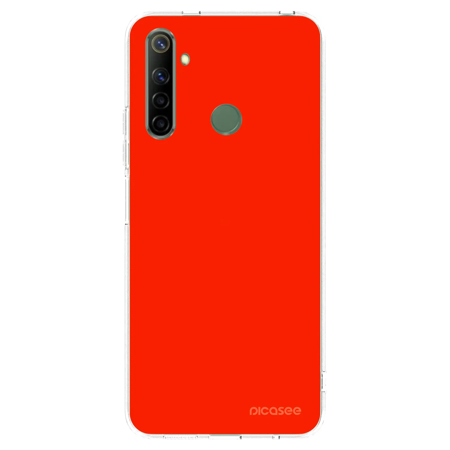 Picasee silikonska prozirna maskica za Realme 6i - Maranello Red