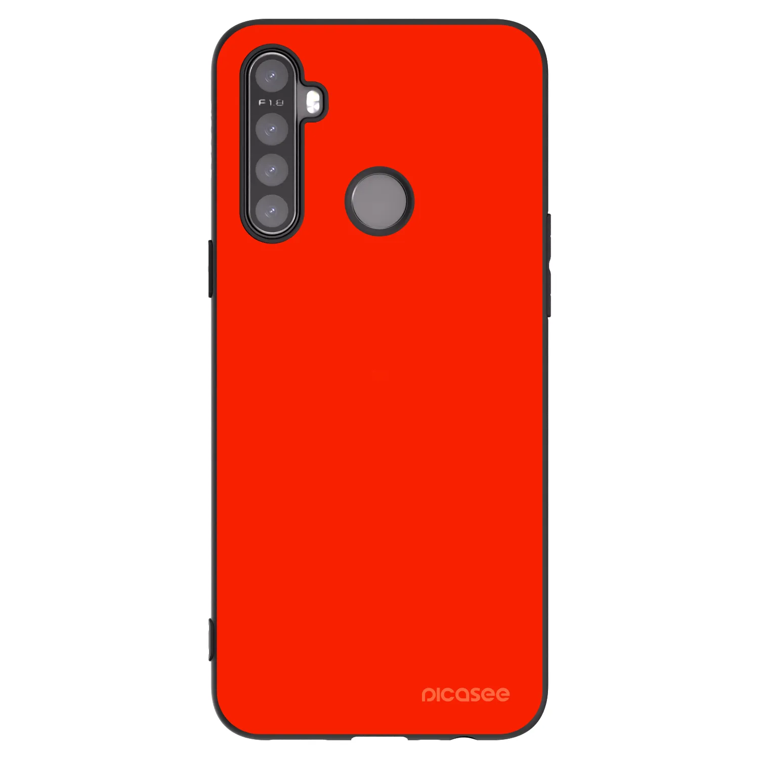 Picasee crna silikonska maskica za Realme 5 - Maranello Red