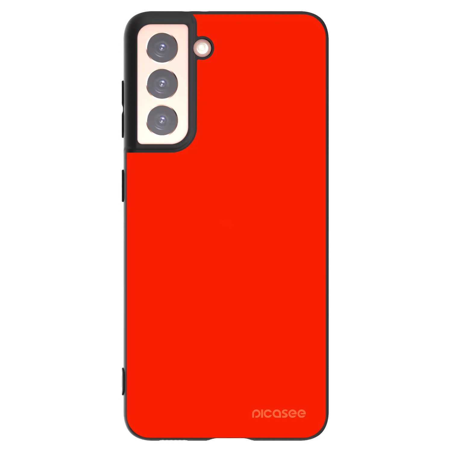 Picasee crna silikonska maskica za Samsung Galaxy S21 5G G991B - Maranello Red