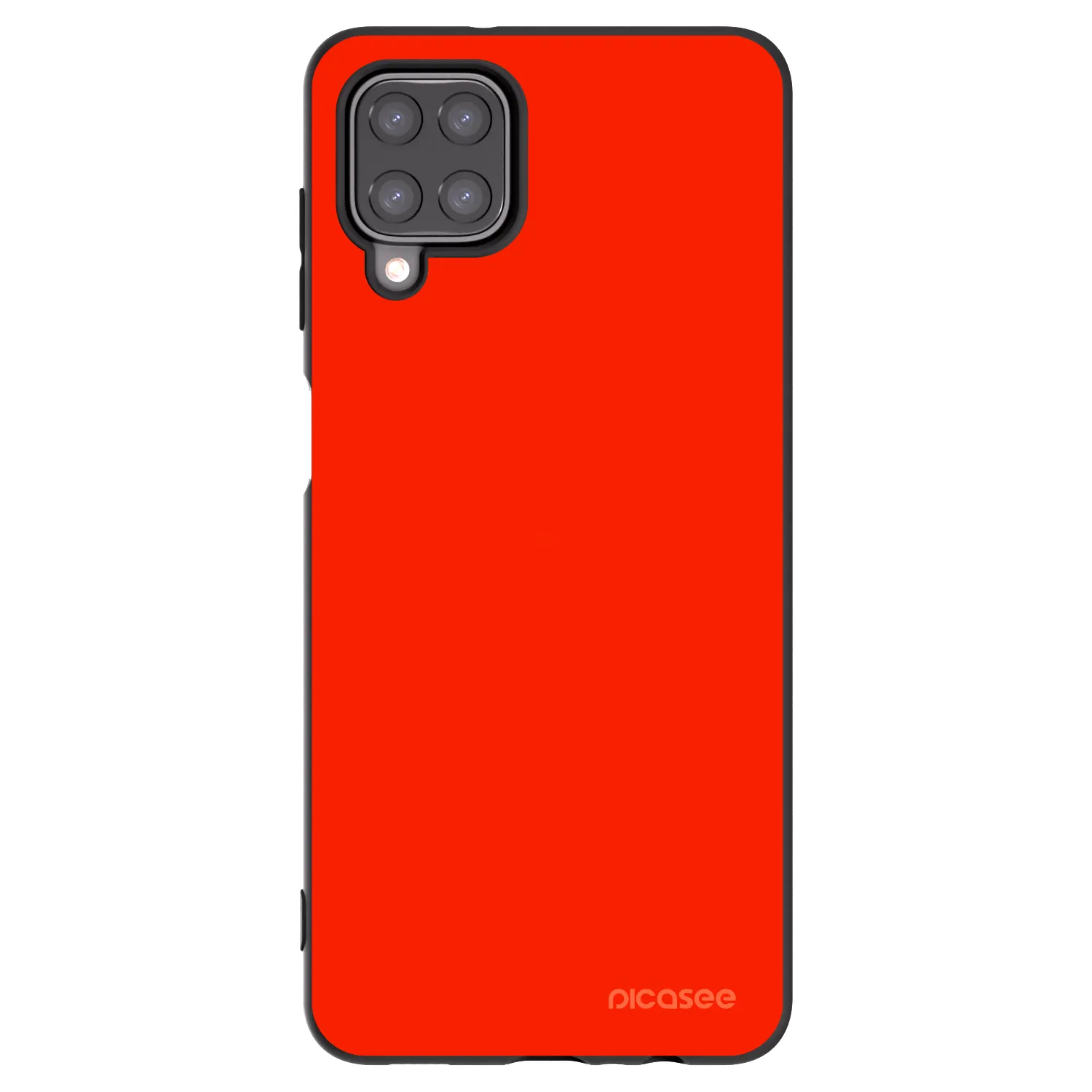 Picasee crna silikonska maskica za Samsung Galaxy A12 A125F - Maranello Red