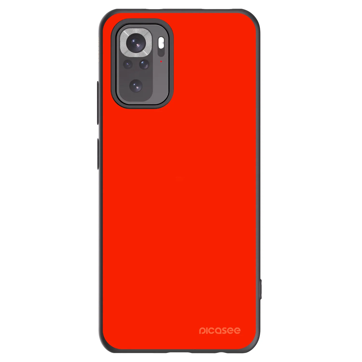 Picasee crna silikonska maskica za Xiaomi Redmi Note 10 - Maranello Red