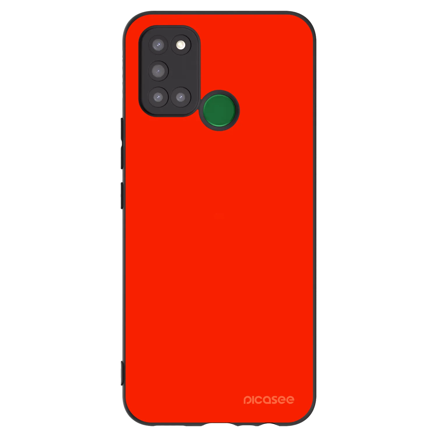 Picasee crna silikonska maskica za Realme 7i - Maranello Red