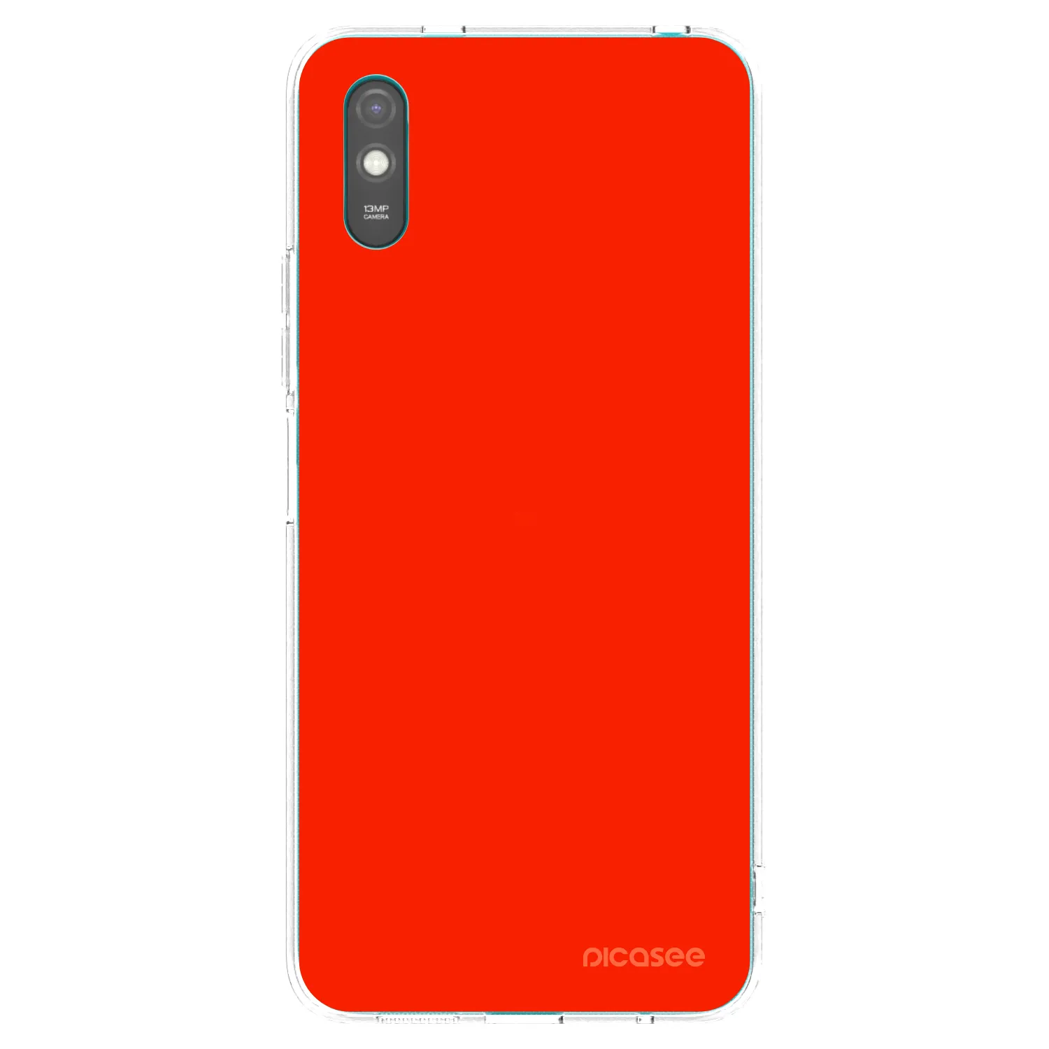 Picasee silikonska prozirna maskica za Xiaomi Redmi 9AT - Maranello Red