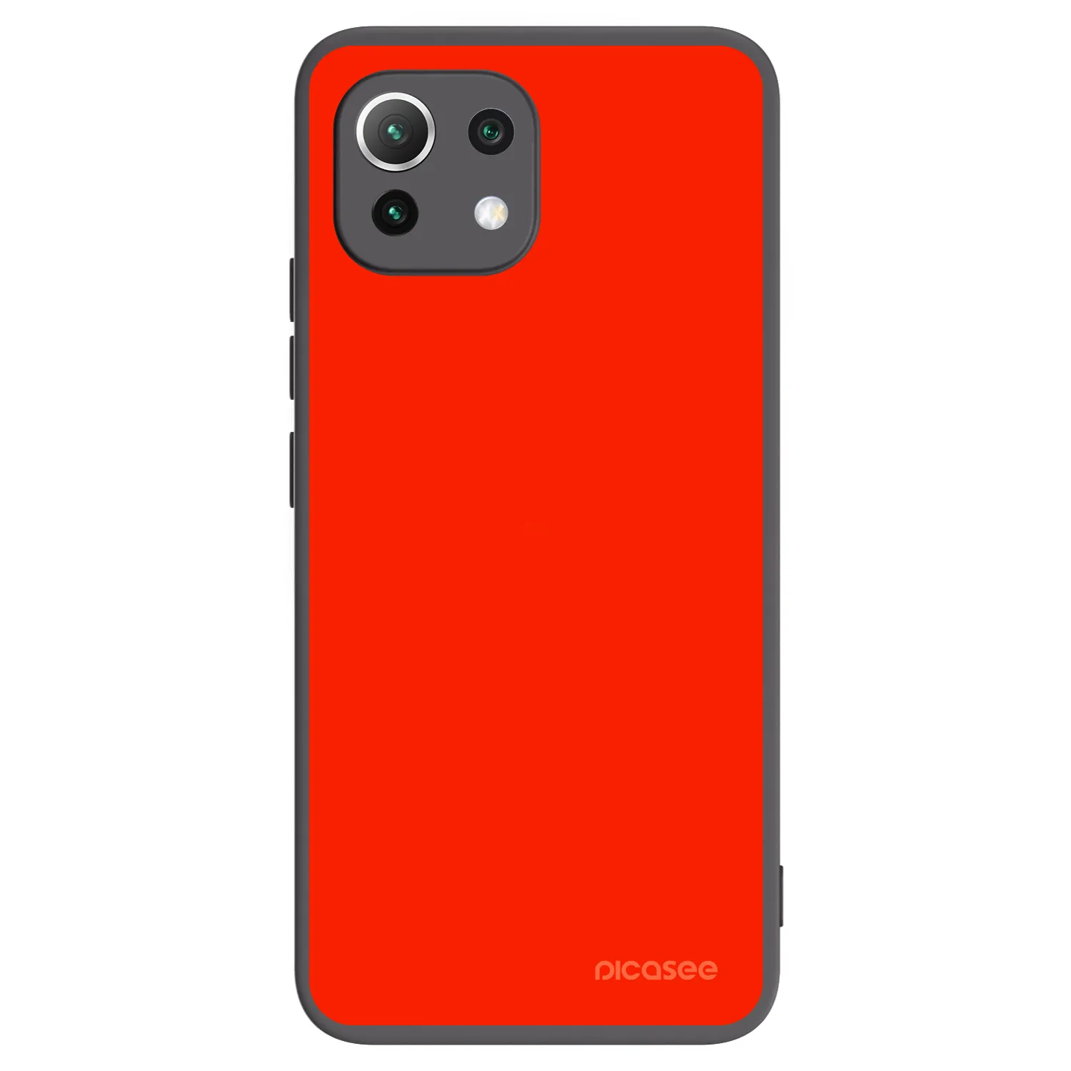 Picasee crna silikonska maskica za Xiaomi Mi 11 Lite - Maranello Red