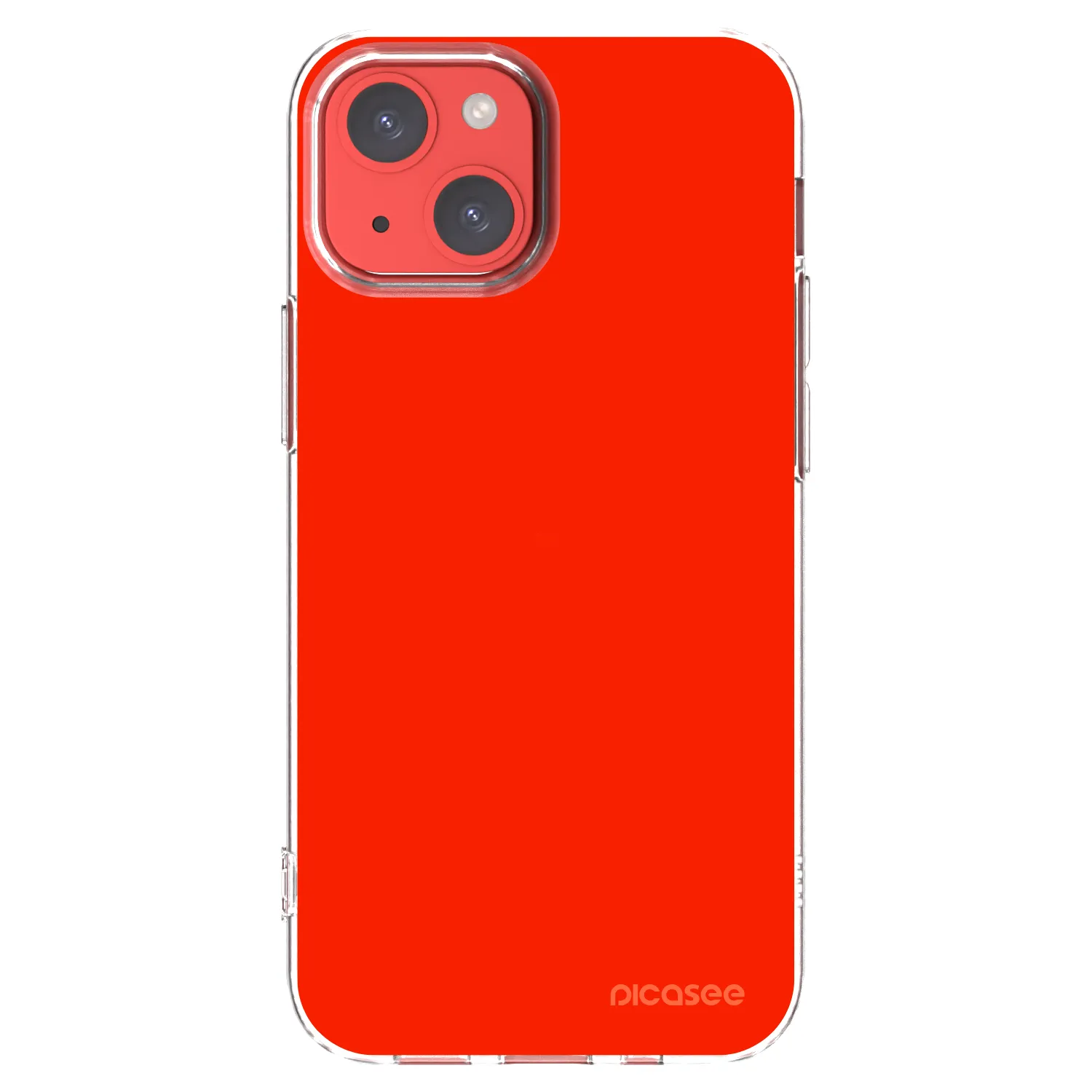 Picasee silikonska prozirna maskica za Apple iPhone 13 mini - Maranello Red