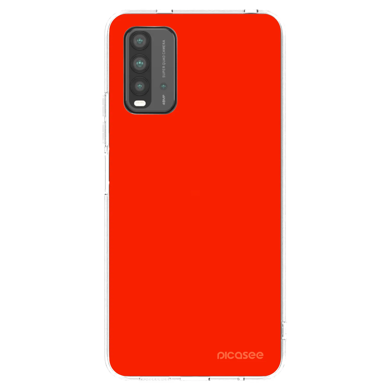 Picasee silikonska prozirna maskica za Xiaomi Redmi 9T - Maranello Red
