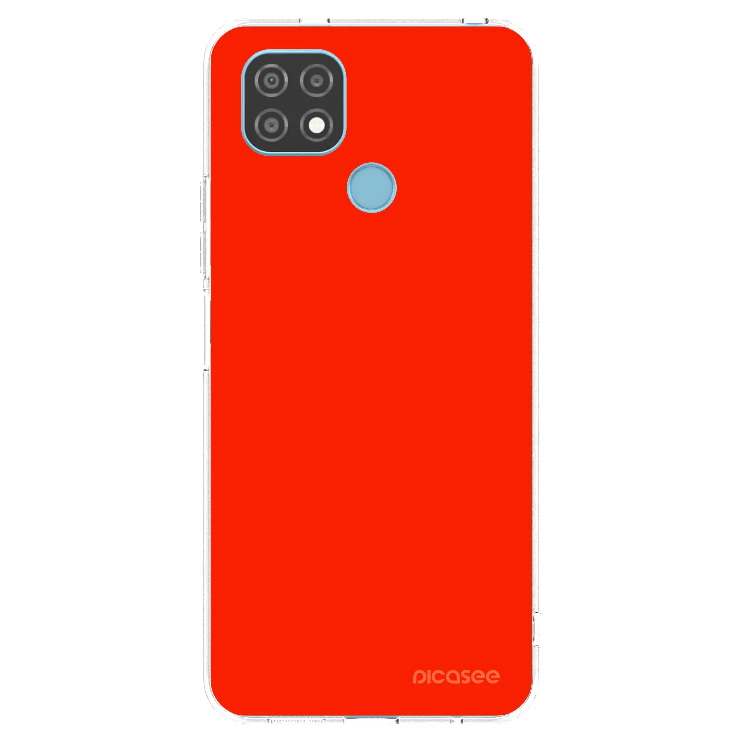 Picasee silikonska prozirna maskica za Realme C21 - Maranello Red