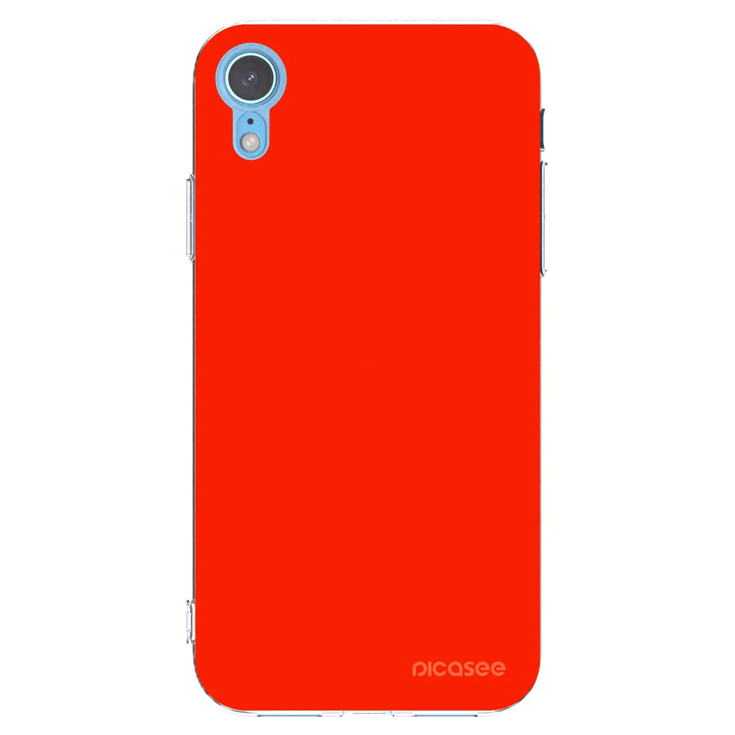 Picasee silikonska prozirna maskica za Apple iPhone XR - Maranello Red