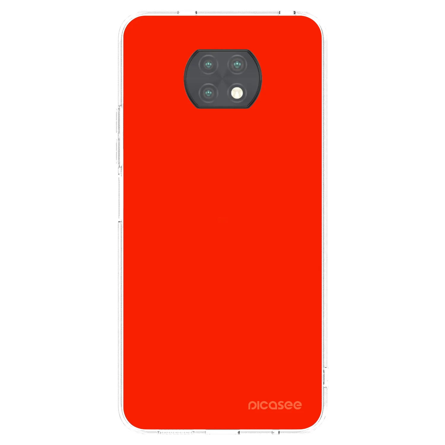 Picasee silikonska prozirna maskica za Xiaomi Redmi Note 9T - Maranello Red