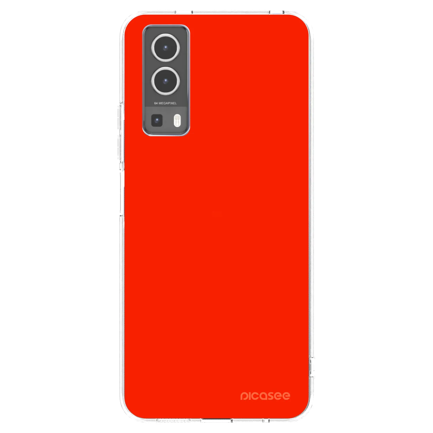Picasee silikonska prozirna maskica za Vivo Y72 5G - Maranello Red