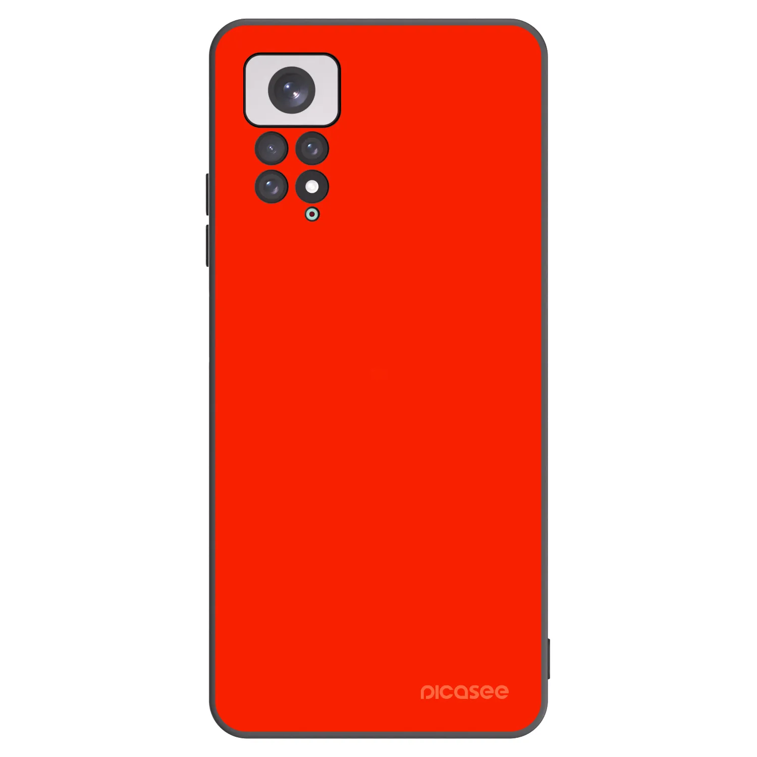 Picasee crna silikonska maskica za Xiaomi Redmi Note 11 - Maranello Red