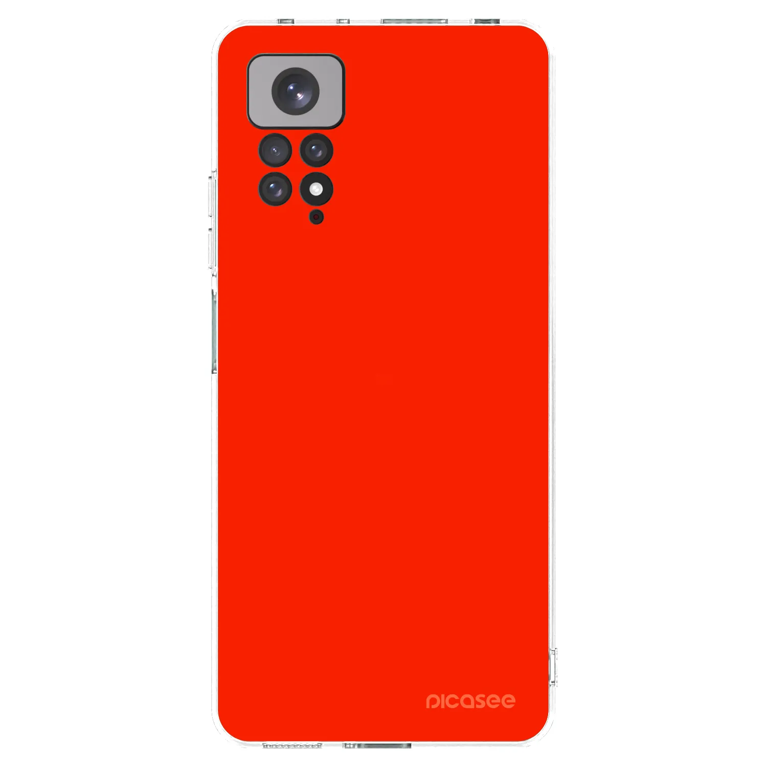 Picasee silikonska prozirna maskica za Xiaomi Redmi Note 11S 4G - Maranello Red