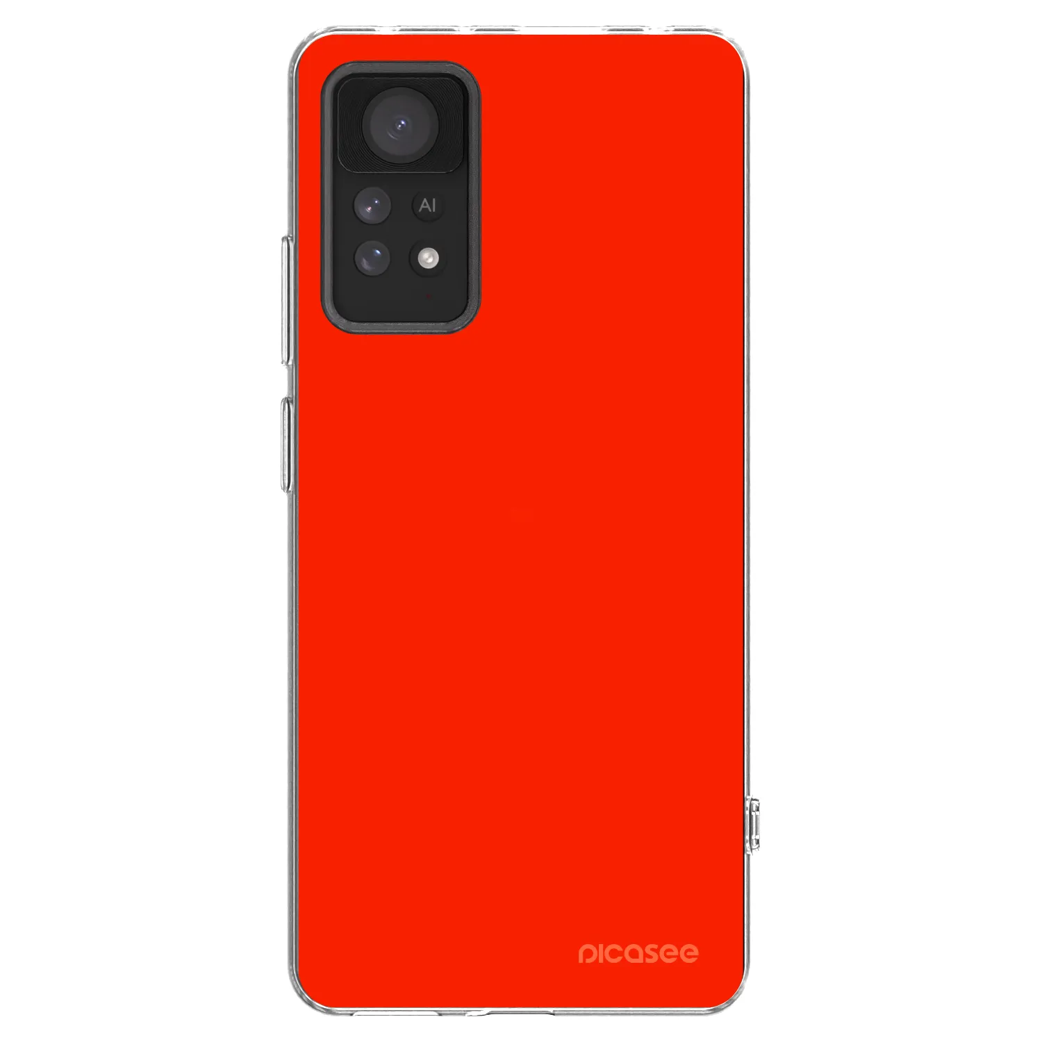 Picasee silikonska prozirna maskica za Xiaomi Redmi Note 11 Pro - Maranello Red
