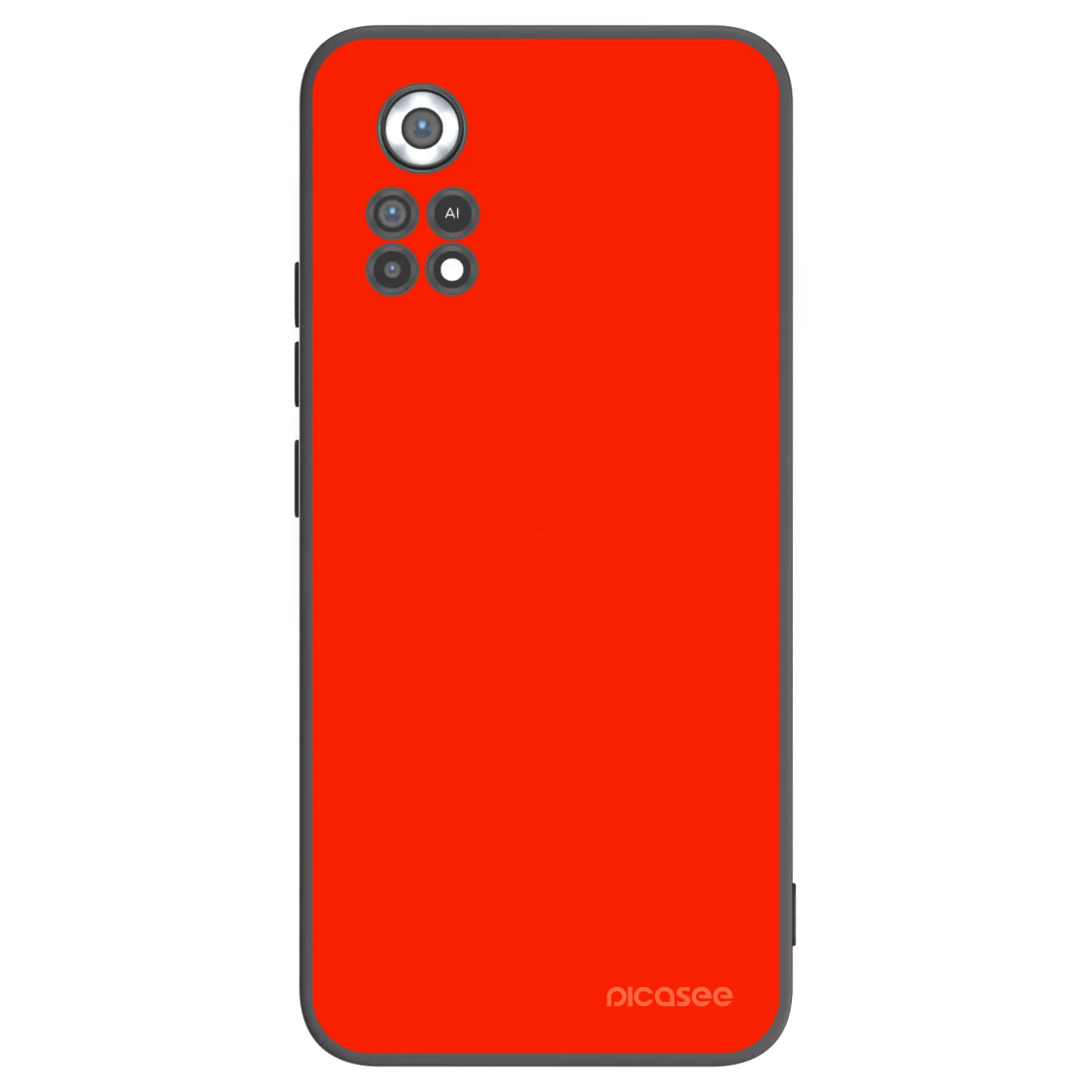 Picasee crna silikonska maskica za Xiaomi Poco X4 Pro 5G - Maranello Red