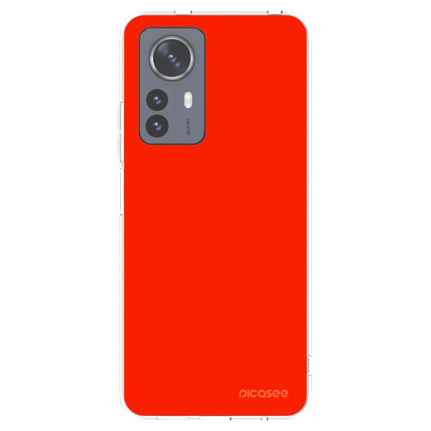 Picasee silikonska prozirna maskica za Xiaomi 12 Pro - Maranello Red