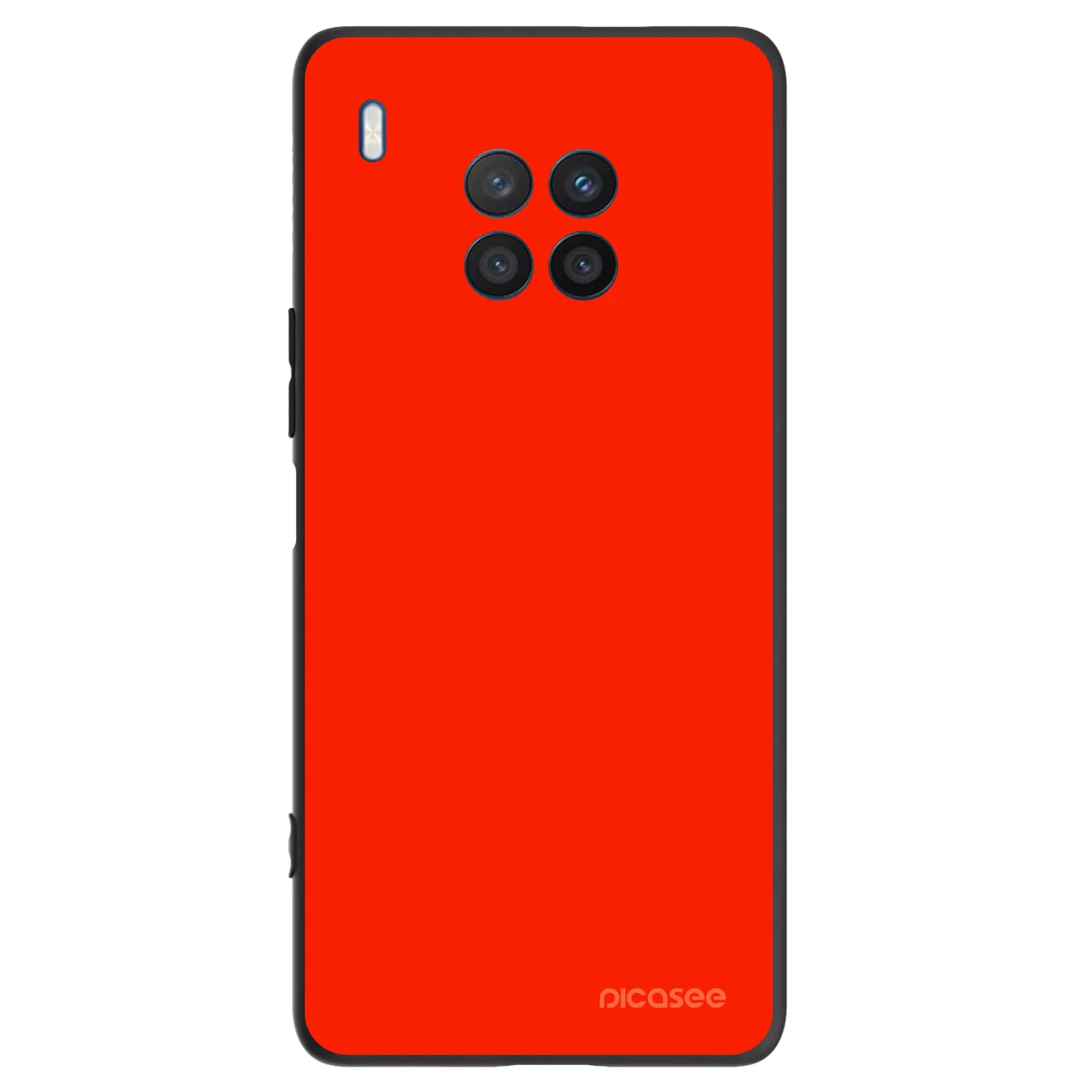 Picasee crna silikonska maskica za Honor 50 Lite - Maranello Red
