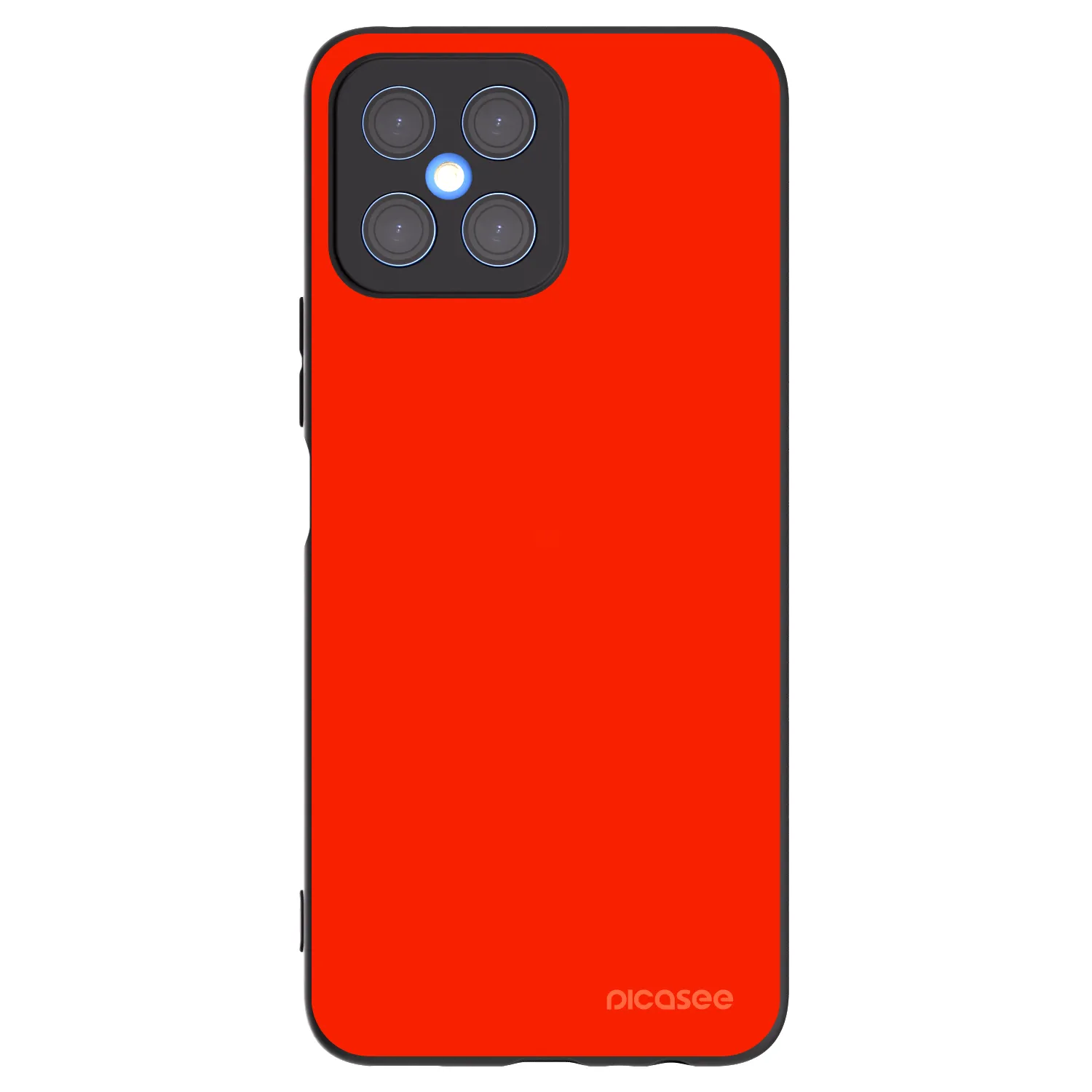 Picasee crna silikonska maskica za Honor X8 4G - Maranello Red