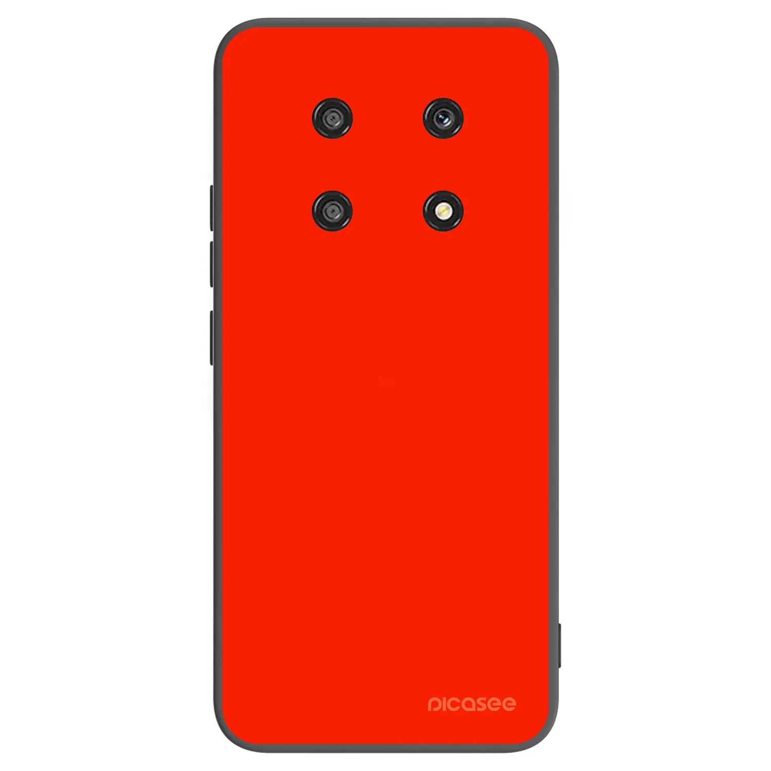 Picasee crna silikonska maskica za Honor Magic4 Lite 5G - Maranello Red
