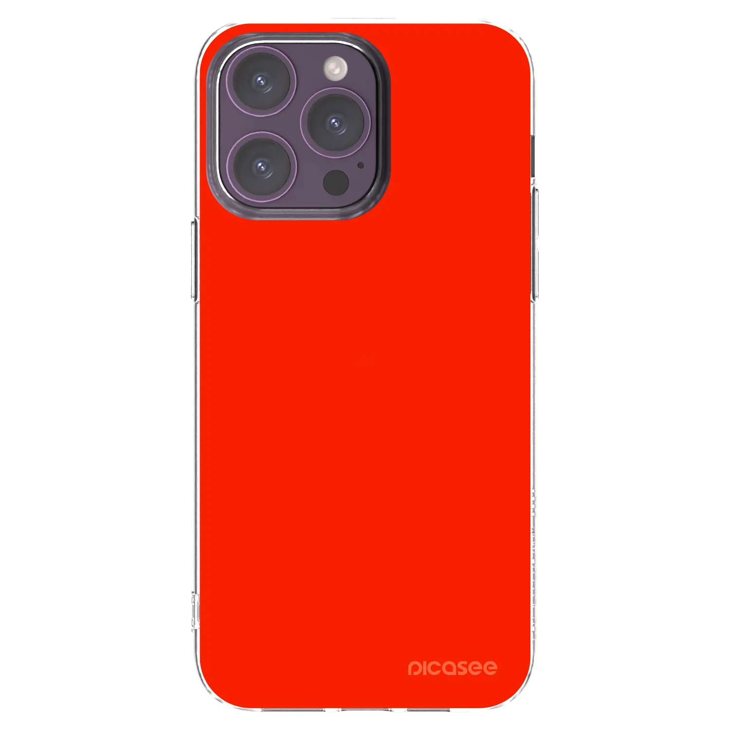 Picasee silikonska prozirna maskica za Apple iPhone 14 Pro Max - Maranello Red