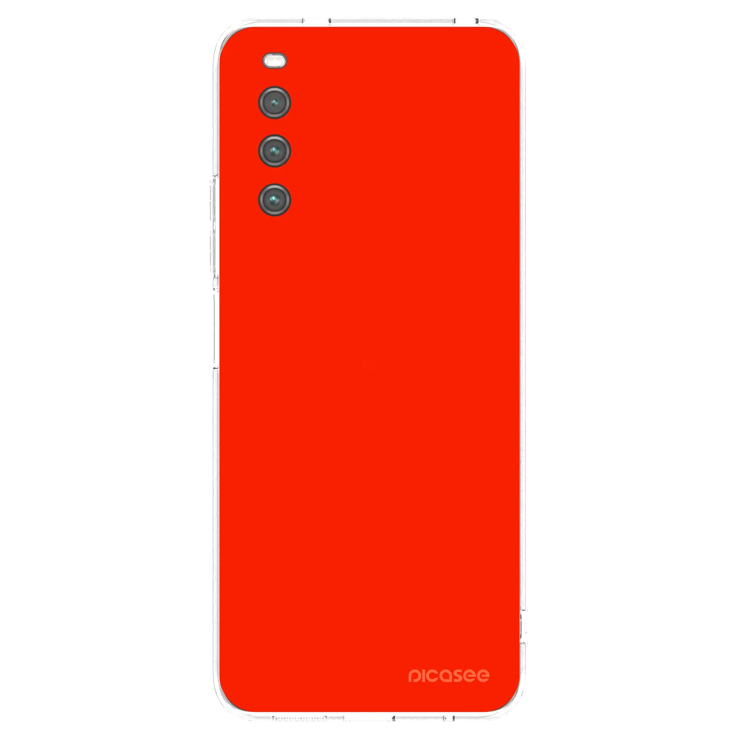 Picasee silikonska prozirna maskica za Sony Xperia 10 IV 5G - Maranello Red