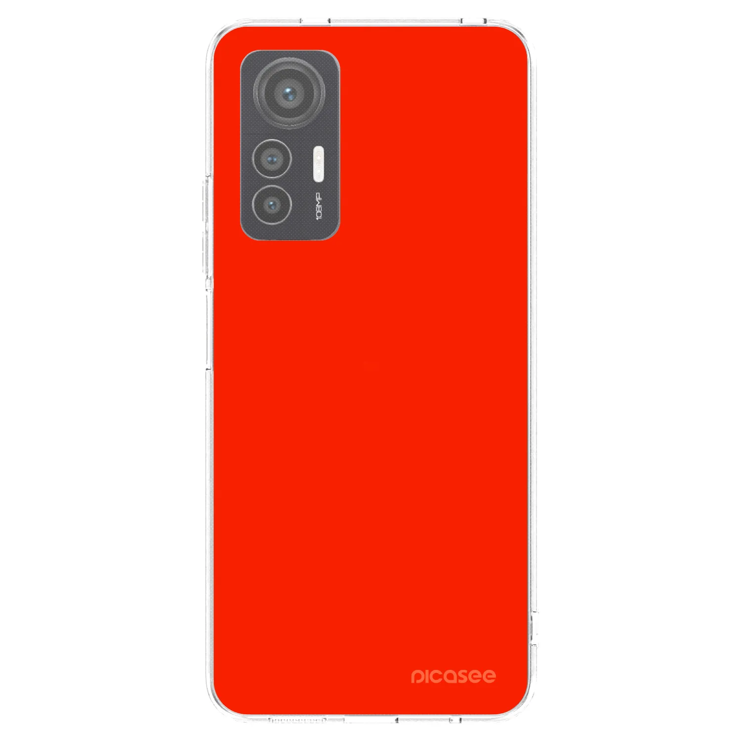 Picasee silikonska prozirna maskica za Xiaomi 12 Lite - Maranello Red