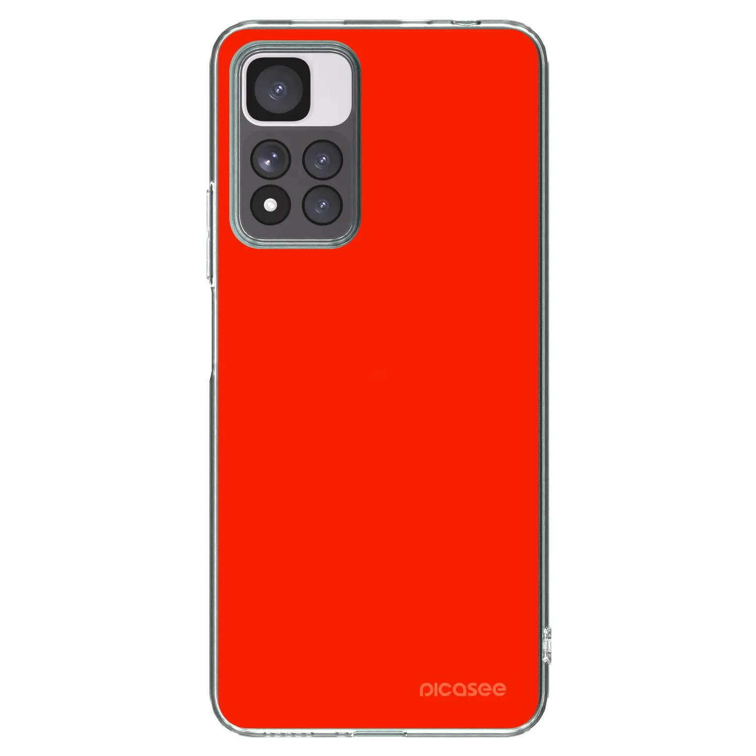 Picasee silikonska prozirna maskica za Xiaomi Redmi Note 11 Pro+ 5G - Maranello Red