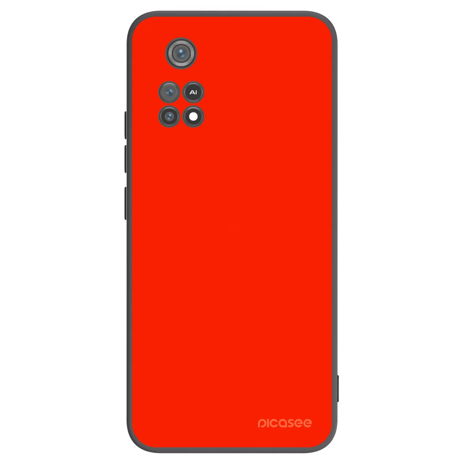 Picasee crna silikonska maskica za Xiaomi Poco M4 Pro - Maranello Red