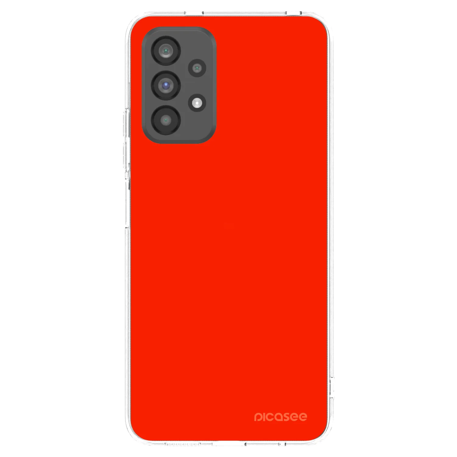 Picasee silikonska prozirna maskica za Samsung Galaxy A73 5G - Maranello Red