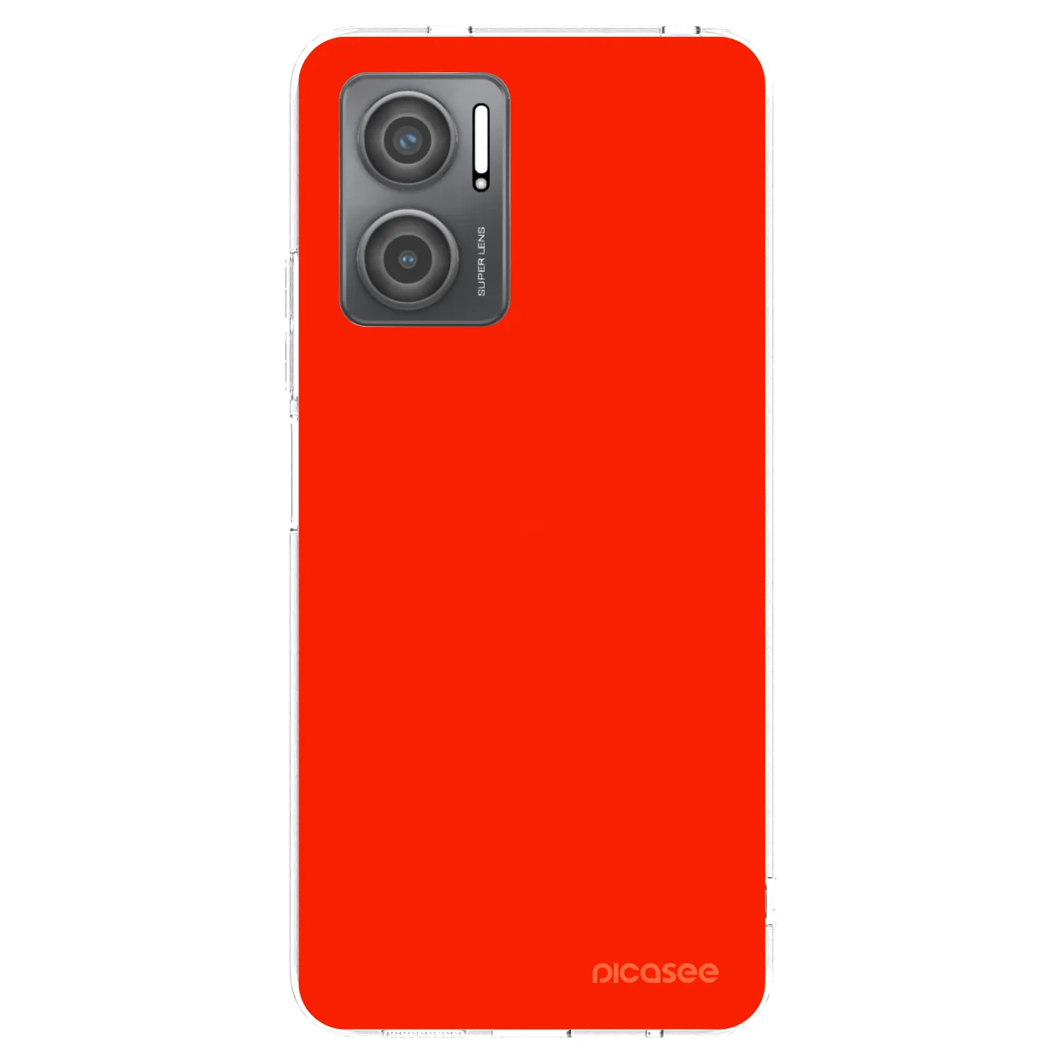 Picasee silikonska prozirna maskica za Xiaomi Redmi 10 5G - Maranello Red