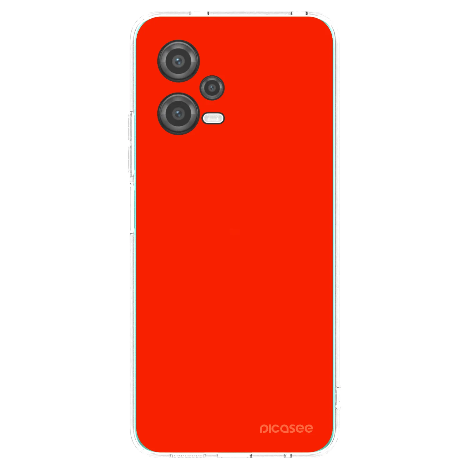 Picasee silikonska prozirna maskica za Xiaomi Poco X5 - Maranello Red