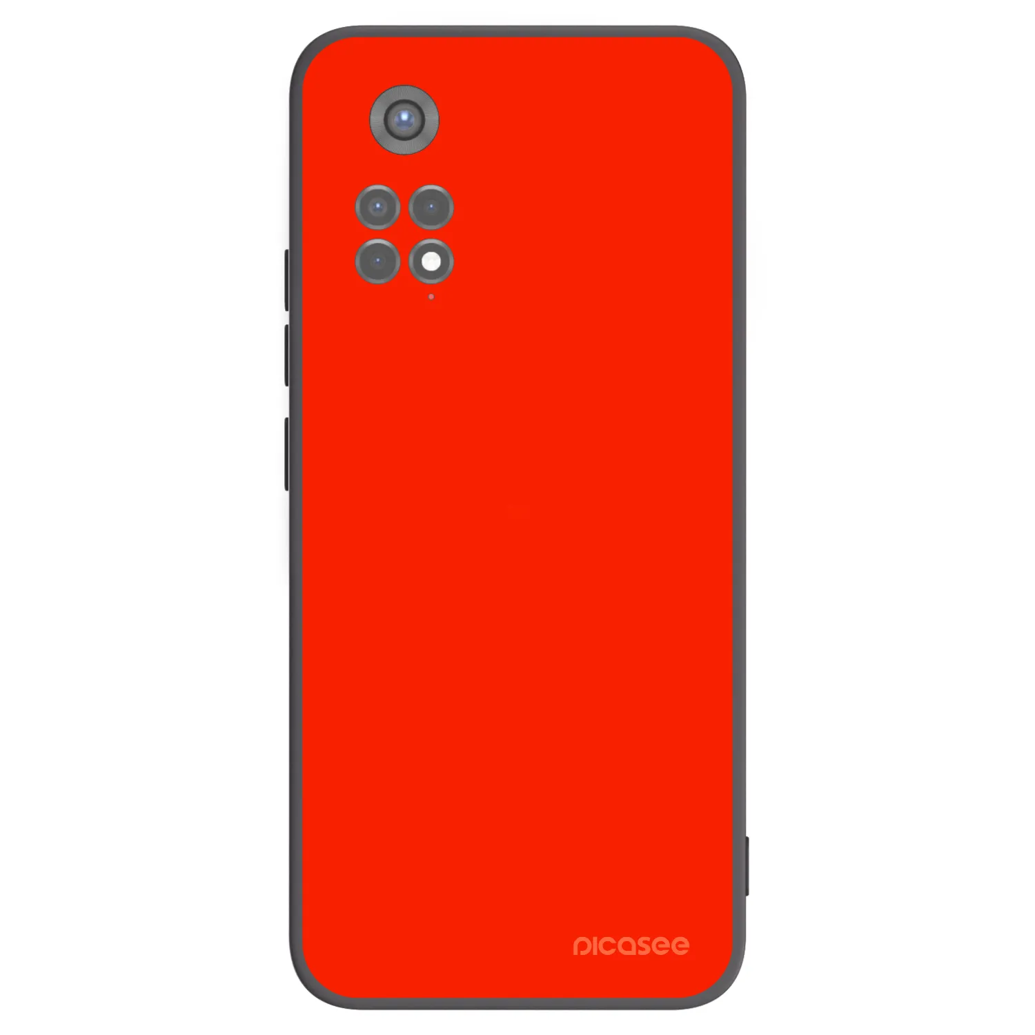 Picasee crna silikonska maskica za Xiaomi Redmi Note 11S 5G - Maranello Red