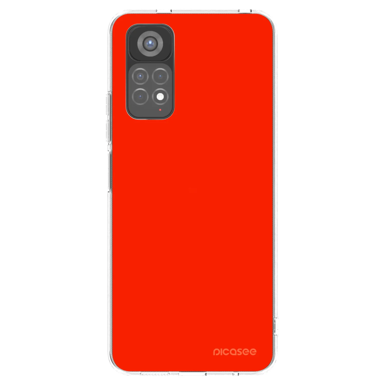 Picasee silikonska prozirna maskica za Xiaomi Redmi Note 11S 5G - Maranello Red