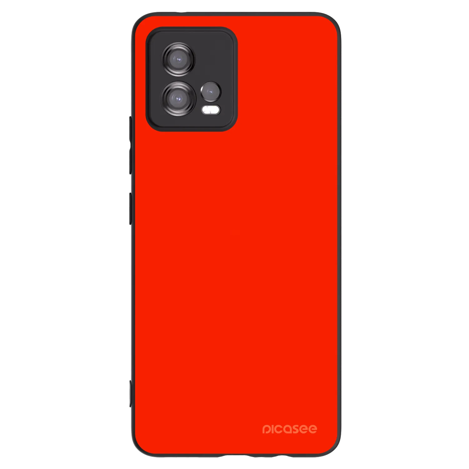 Picasee crna silikonska maskica za Motorola Moto G72 - Maranello Red