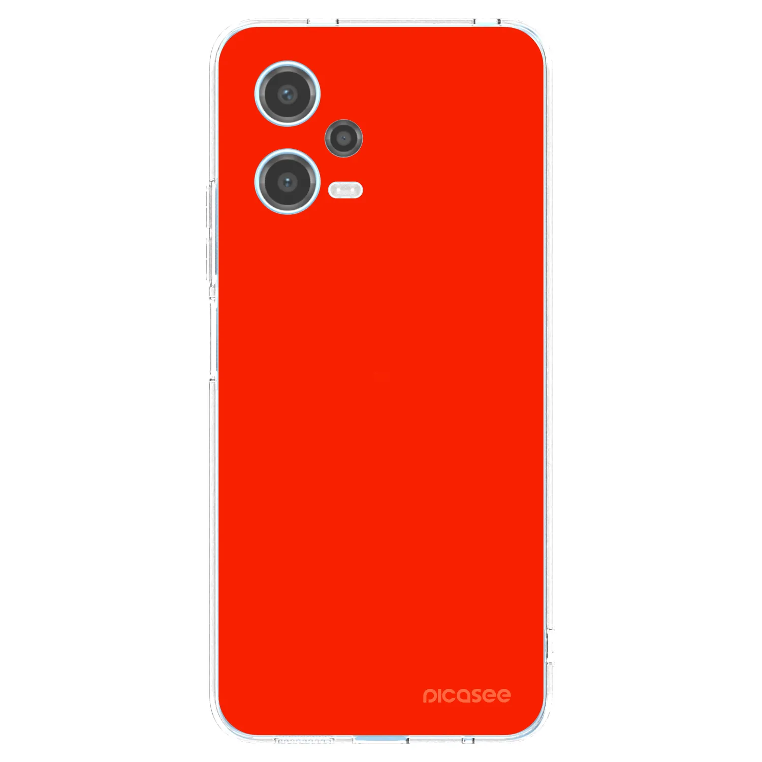 Picasee silikonska prozirna maskica za Xiaomi Redmi Note 12 5G - Maranello Red