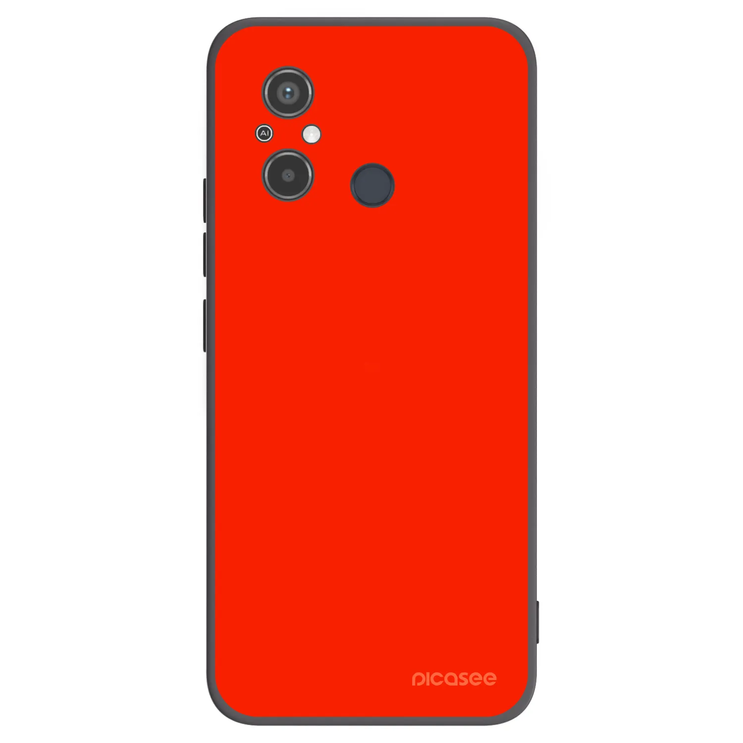 Picasee crna silikonska maskica za Xiaomi Redmi 12C - Maranello Red