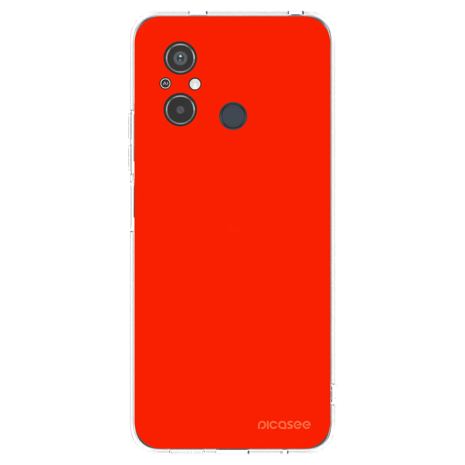 Picasee silikonska prozirna maskica za Xiaomi Redmi 12C - Maranello Red