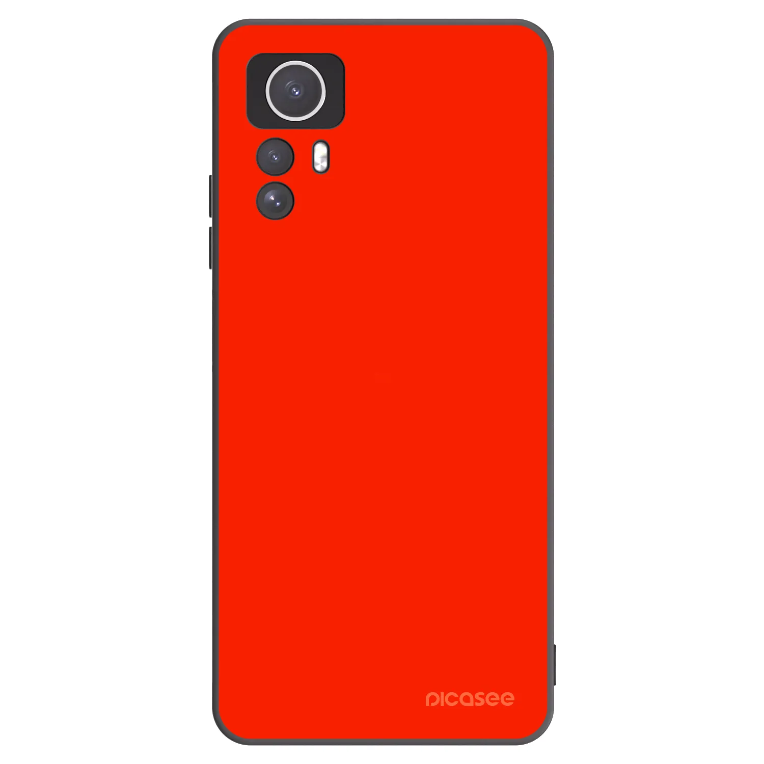 Picasee crna silikonska maskica za Xiaomi Redmi Note 12S - Maranello Red