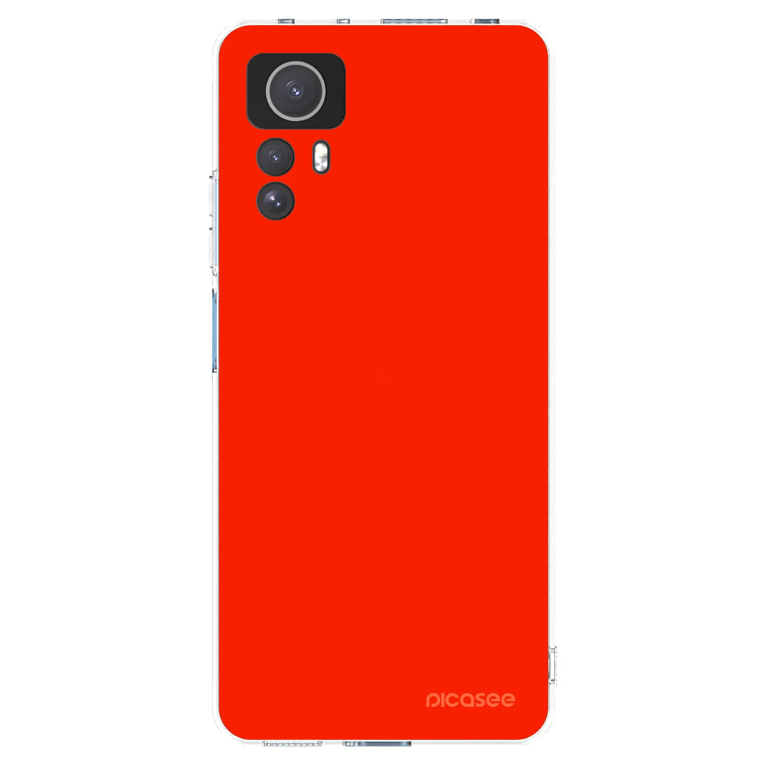 Picasee silikonska prozirna maskica za Xiaomi Redmi Note 12S - Maranello Red